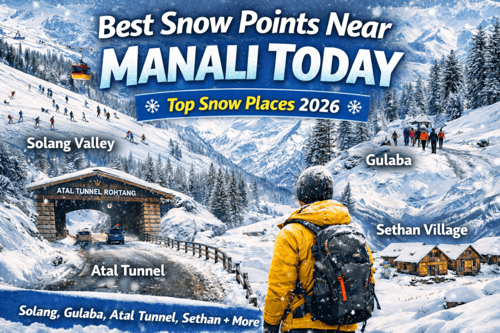 Best Snow Points Near Manali Today