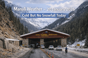 Manali weather 20 january 2026