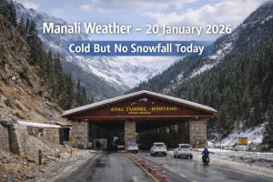 Manali weather 20 january 2026