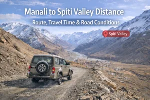 Manali to Spiti Valley distance