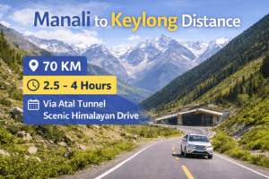 Manali to keylong distance