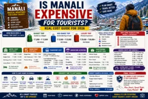 is manali expensive for tourists, is manali expensive, manali trip cost, manali budget guide, manali travel cost 2026, manali trip expenses