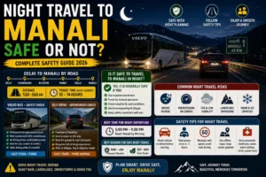 night travel to manali, is it safe to travel to manali in night, delhi to manali by road night travel, delhi to manali night travelling, night travel to manali safe or not