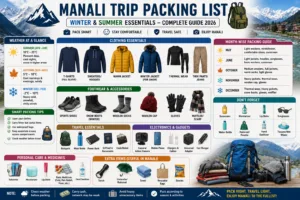 manali trip packing list, bag packing for manali trip, packing for manali trip, what to pack for a trip to manali, what to pack for manali trip in june, what to pack for manali trip in october, packing list for manali trip, things to pack for manali trip, what to pack for manali trip in november, what to pack for manali trip in december, what to pack for manali trip in may, winter packing for manali, manali winter clothes guide, manali travel essentials,
