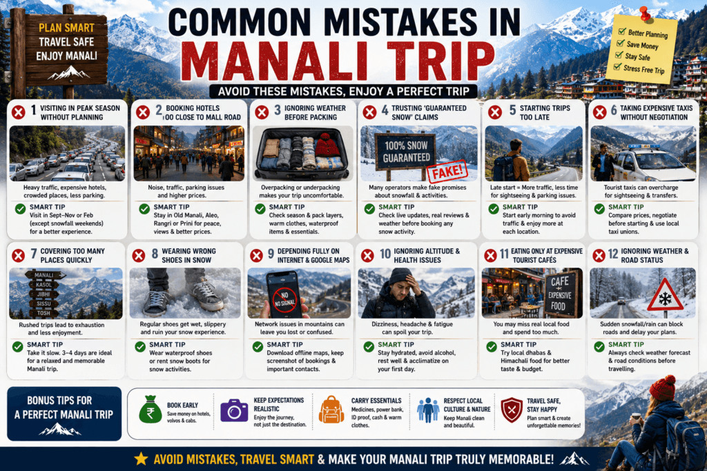 hidden charges in manali trip, hidden costs in manali tour, unexpected expenses in manali trip, manali taxi hidden charges, extra charges in manali hotels, snowfall activity scams in manali, manali tourist scams 2026, actual cost of manali trip, hidden expenses during manali travel, manali trip budget mistakes, hidden charges in kullu manali package