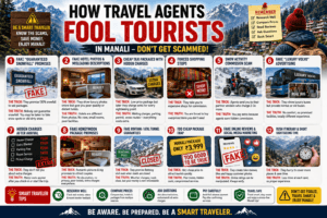 how travel agents fool tourists in manali, manali travel scams, fake snowfall package in manali, hidden charges in manali tour package, tourist scams in manali 2026, how to avoid scams in manali, fake honeymoon package manali