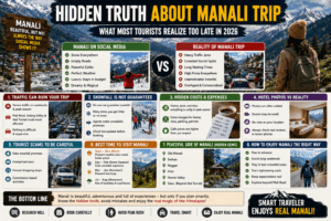 hidden truth about manali trip, reality of manali tourism, manali trip hidden facts, truth about manali travel, manali tourism reality 2026, hidden problems in manali trip, is manali overrated now, tourist scams in manali, overcrowding in manali