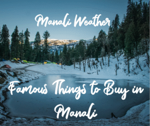 Famous Things to Buy in Manali