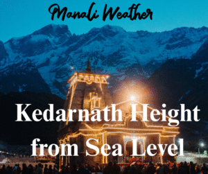kedarnath height from sea level