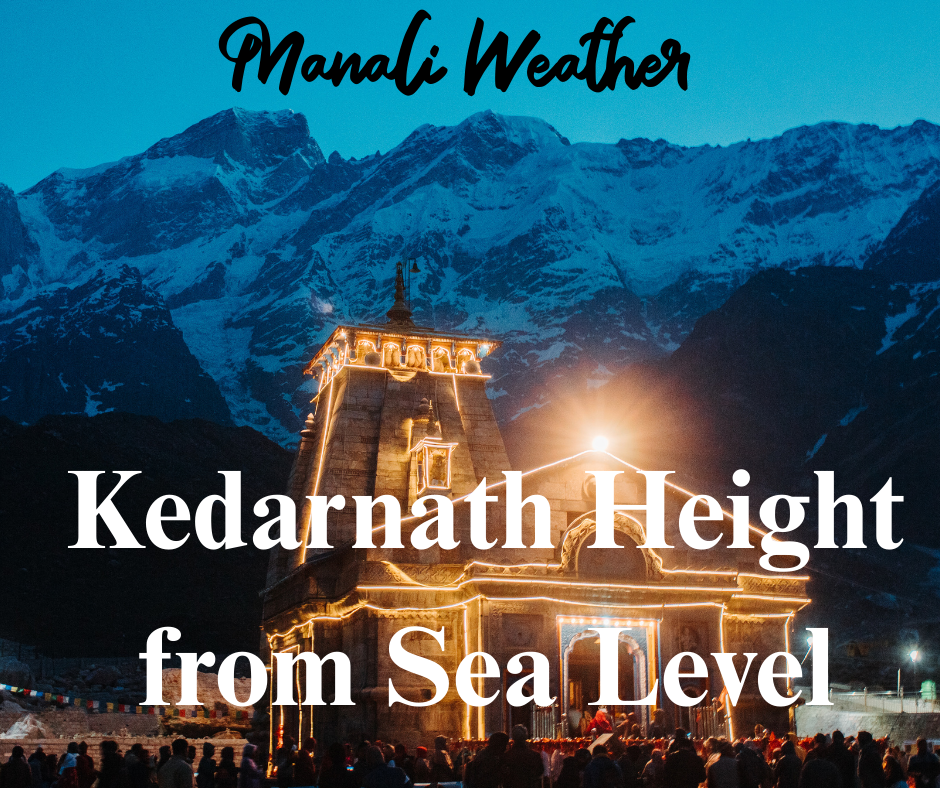 kedarnath height from sea level