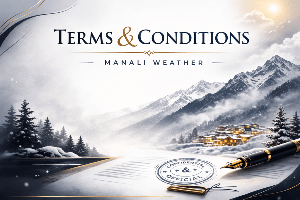 Terms And Conditions - Manali Weather