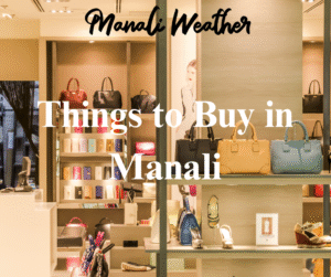 Things to Buy in Manali