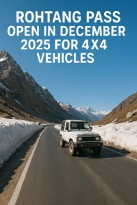 Rohtang Pass open in December 2025 for 4x4 vehicles latest update