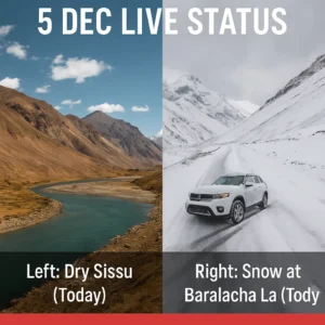 Manali Snowfall Update 5 dec