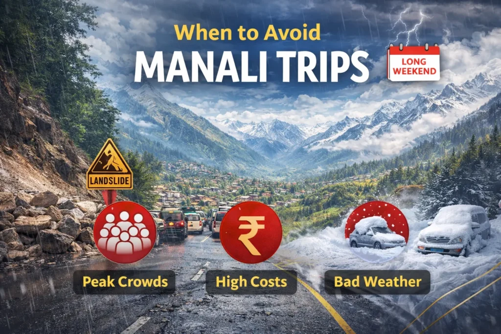 when to avoid Manali trips