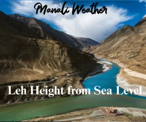 Leh Height from Sea Level